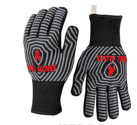 Cotton Road Safety Products Foldable Retractable Silicone Bbq Gloves