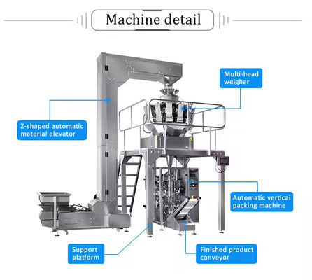 Automatic Vertical Rice Sugar Salt Bagging Machine Rice Grain Bean Cereal Bag Filling Machine