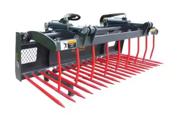 Farm-Oriented Grapple Fork For Agricultural Use For Skid Steer Loader And Wheel Loader