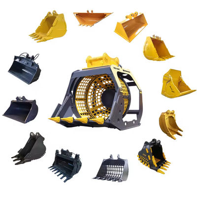 High Quality Excavator Attachment Sand Soil Screening Bucket Rotary Screening Bucket