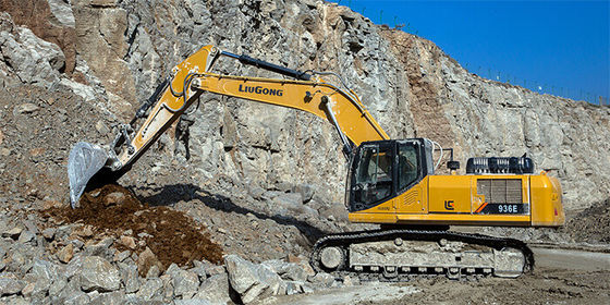 Liugong Emission Stage II  Medium Excavators 936E 1.6 M³ Operating Weight 35,000-37,000 Kg
