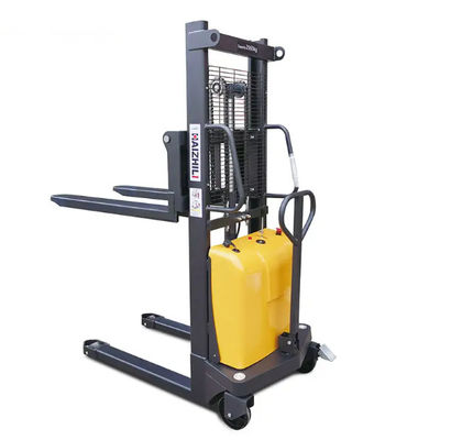 Semi-Electric Pallet 1T 3.5M Hydraulic Stacker With Battery Powered Semi-Electric Pallet Stacker