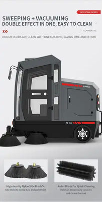 YZ-S12 All Closed Industrial Ride-on Floor Sweeper Machine Park Road Street Sweeper Car