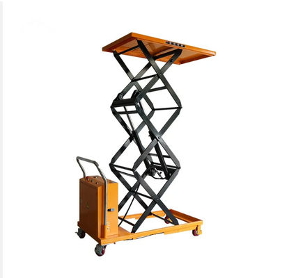 Heavy Duty 1000kgLifting 1m Electric Static Mobile Automatic Lift Tables Portable Scissor Lift Table Trolley