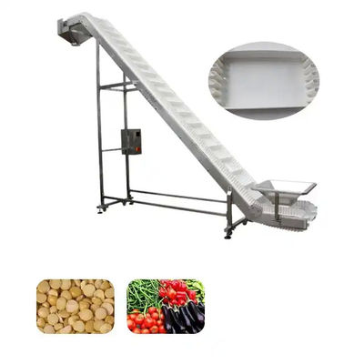 CE Conveyor Assembly Line Inclined Belt Conveyor 50Hz For Fruits