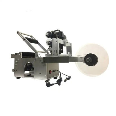 Hand Pressed Round Bottle Labeling Machine Semi Automatic 220V