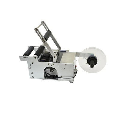 Hand Pressed Round Bottle Labeling Machine Semi Automatic 220V