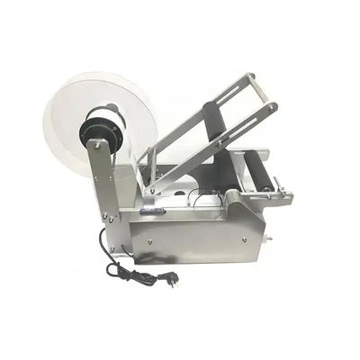 Hand Pressed Round Bottle Labeling Machine Semi Automatic 220V