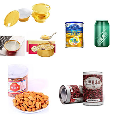 Semi Automatic Industrial Packing Machines 3700W Can Sealer Machine