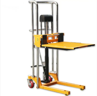 Light Stacker Moveable Panel Manual Winch Forklift Manual Trolley Pallet Stacker