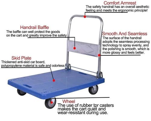 Folding Trolley Plastic Trolley And Wheel Barrow Wheel Trolley