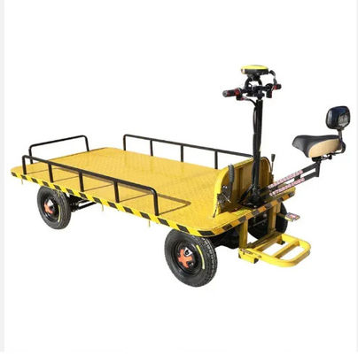 Electric Four-wheel Flat Car Shop Car Electric Car Warehouse Cargo Flat Car