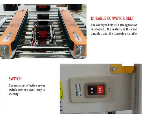 Bottom Tape Carton Sealing Tape Machine Customizable For Corrugated Box