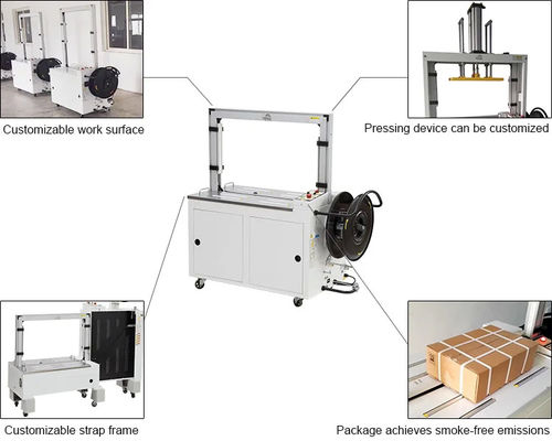 YH-101A Import Automatic Carton / Case Strapping Machine For PP Straps Pouch Packing Machine