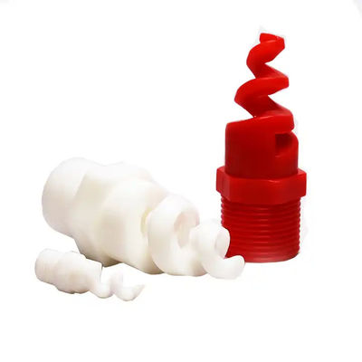 Cleaning Equipment Parts 1/4 3/4 Metal Dust Control Spiral Nozzle PTFE 316SS Brass Pigtail Spiral Nozzles