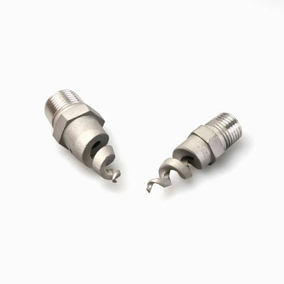 Cleaning Equipment Parts 1/4 3/4 Metal Dust Control Spiral Nozzle PTFE 316SS Brass Pigtail Spiral Nozzles