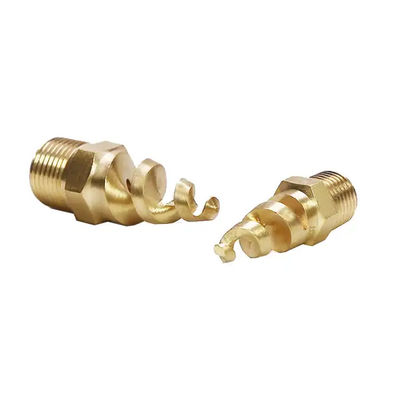Cleaning Equipment Parts 1/4 3/4 Metal Dust Control Spiral Nozzle PTFE 316SS Brass Pigtail Spiral Nozzles