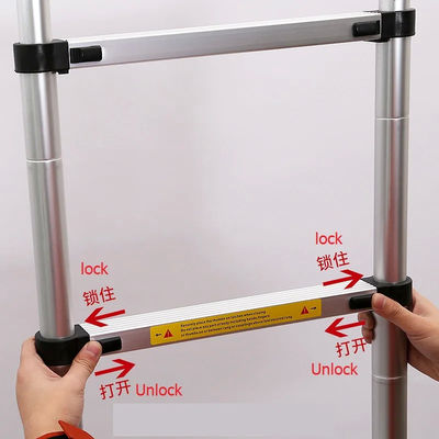 CE Emergency Rescue Equipment Retractable Aluminum Telescopic Ladder
