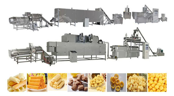 Customized Food Processing Machines 220kw Snack Food Extruder Machine