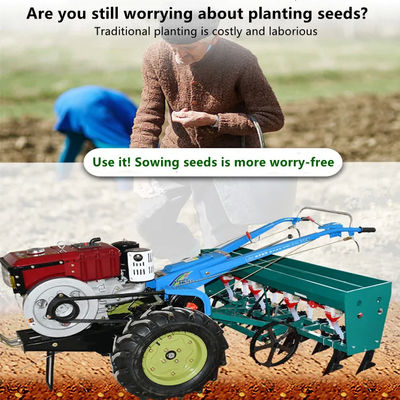 Green Agricultural Farm Machinery Wheat Seed Planter For Greenhouse