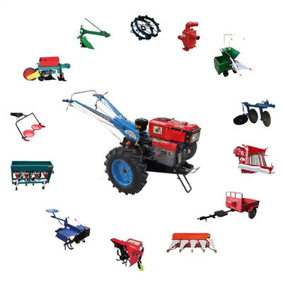 Walking Agricultural Farm Machinery 2 Wheels Farm Hand Tractor