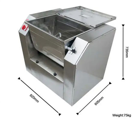SGS Flour Mixing Machine Bakery Stainless Steel Dough Kneading Machine