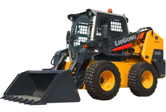 1.1 Ton Wheel Skid Steer Loader 395B With Hammer And High Flow Hydraulic System