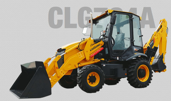 75KW 8 Ton Loader Mini Backhoe Loader CLG764A 4x4 Backhoe Excavator Loader