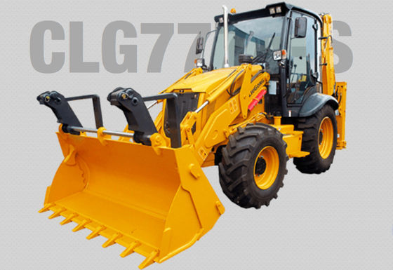 High Quality 9ton Rated Backhoe Loader CLG777A-S For Sale Construction Machinery