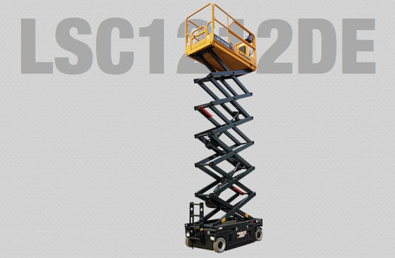 AWP LSC1212DE Electric Sicssor Lift Platform With 14m Lifting Height