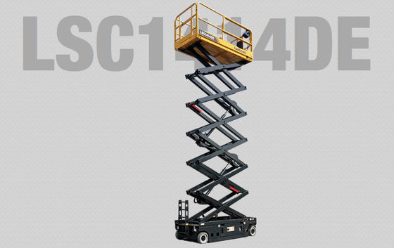 Official Aerial Working Platform LSC1414DE Chinese Self Propelled Hydraulic Tracked Scissor Lift