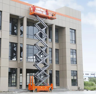 Official Aerial Working Platform LSC1414DE Chinese Self Propelled Hydraulic Tracked Scissor Lift