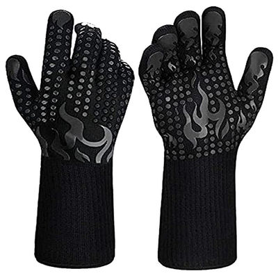 Cotton Road Safety Products Foldable Retractable Silicone Bbq Gloves