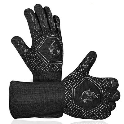 Cotton Road Safety Products Foldable Retractable Silicone Bbq Gloves