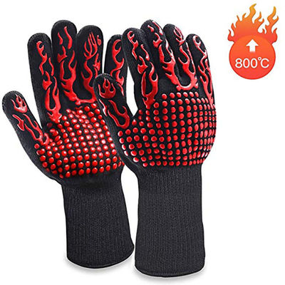 Cotton Road Safety Products Foldable Retractable Silicone Bbq Gloves