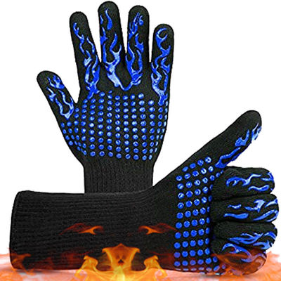 Cotton Road Safety Products Foldable Retractable Silicone Bbq Gloves