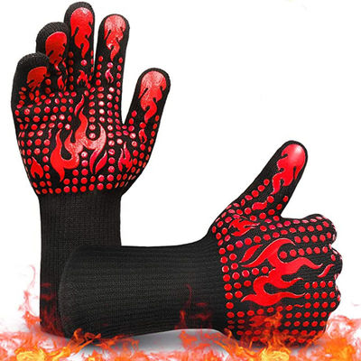 Cotton Road Safety Products Foldable Retractable Silicone Bbq Gloves