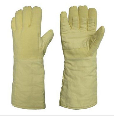 Anti Cutting Aramid Fiber Gloves High Temperature Resistance OEM