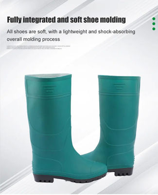 Piercing Resistant Waterproof Rain Boot PVC Customizable ISO Certificate