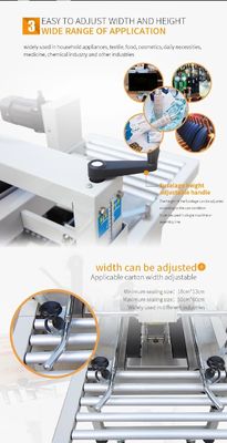 Electric Stable Automatic Carton Sealing Machine Adjustable 110V