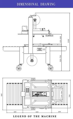 Semi Automatic Industrial Packing Machines 240V Carton Case Sealer