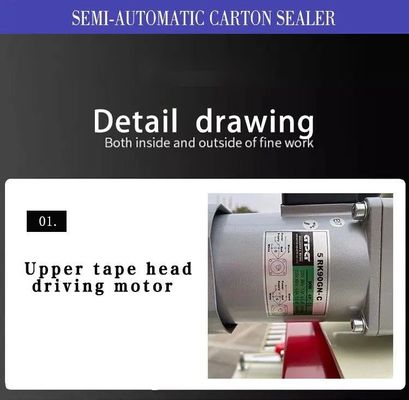 Semi Automatic Industrial Packing Machines 240V Carton Case Sealer
