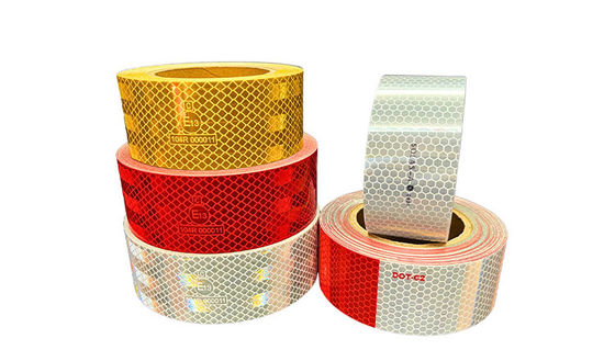 Hi Vis Adhesive Reflective Truck Tape White Yellow Red ECE 104 R ECE-104