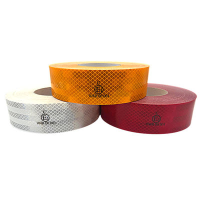 Hi Vis Adhesive Reflective Truck Tape White Yellow Red ECE 104 R ECE-104