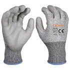 Wear Resistant Road Safety Products Polyester Nitrile Coated Glove