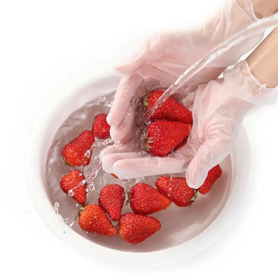Waterproof Disposable Vinyl Gloves Transparent Use For Kitchen