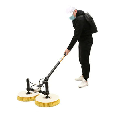 Waterproof Cleaning Equipment Machines Double Head Solar Rotating Cleaning Brush