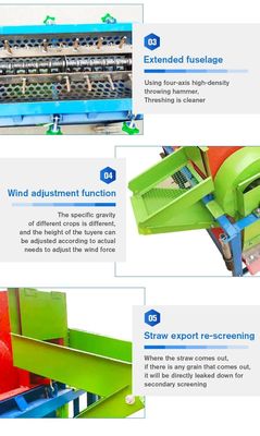 Multi Functional Agricultural Farm Machinery Diesel Agriculture Thresher Machine