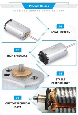 Miniature 10 Mm Tape Recorder Industrial DC Motor Low Noise Level