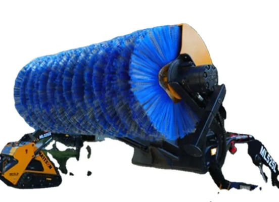 Skid Steer Loader Rotary Broom Sweeper Crawler Practical Backward Sweeper